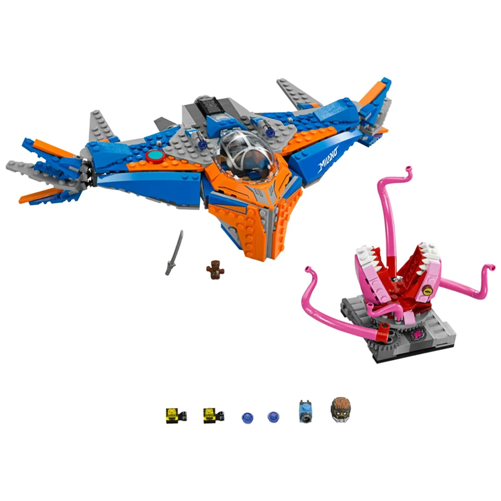 Superhero Avengers Milano vs Abilisk Gamora Nebular Drax Figures MOC Building Blocks Classic Movie Model Bricks Toys Fir Kids
Superhero Avengers Milano vs Abilisk Gamora Nebular Drax Figures MOC Building Blocks Classic Movie Model Bricks Toys Fir Kids