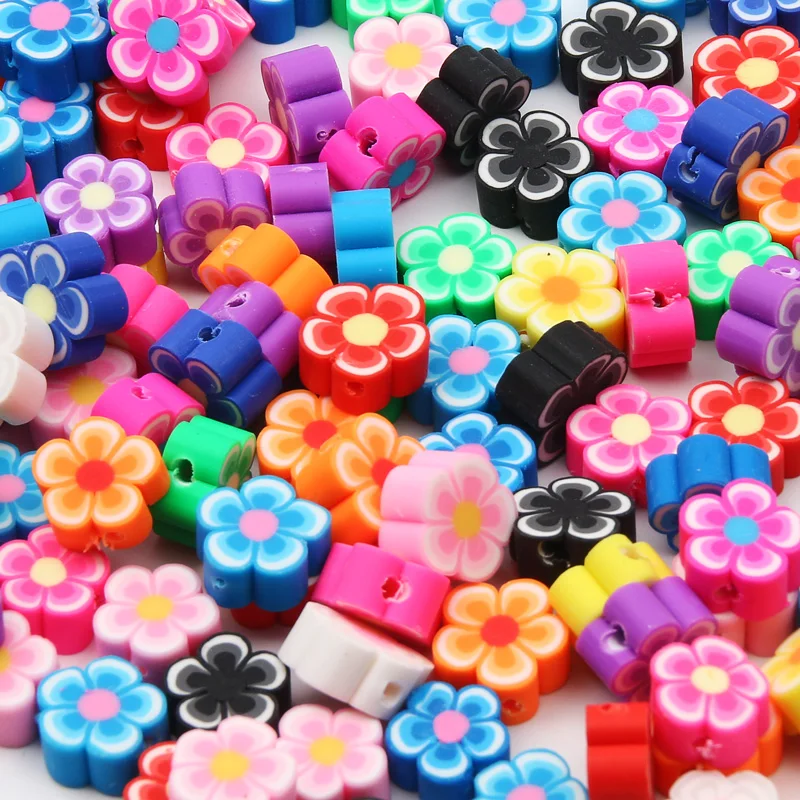 Fashion Flower 20pcs Polymer Clay Spacer Beads Loose Beads For Jewelry Making DIY Handmade Key Chain Earrings Bracelets Supplies
Fashion Flower 20pcs Polymer Clay Spacer Beads Loose Beads For Jewelry Making DIY Handmade Key Chain Earrings Bracelets Supplies