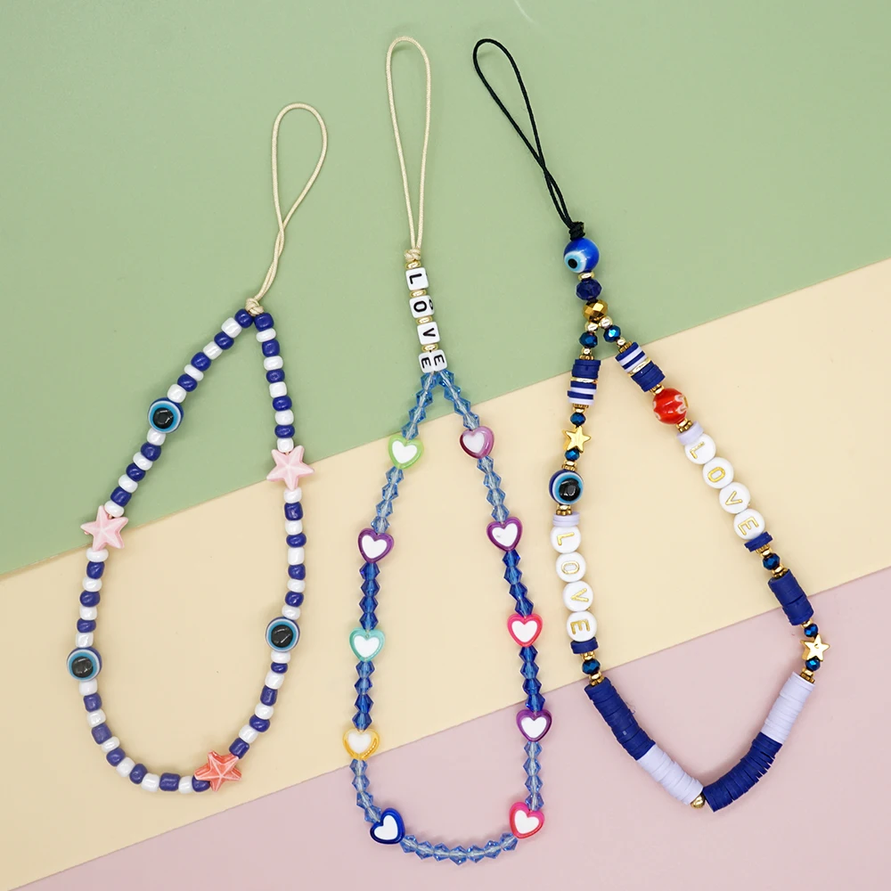 YASTYT Fashion Jewelry Phone Charm 3Pcs/set Handmade Gift Evil Eye Beaded Anti-Lost Phone Chain Accessories for Women Girl
YASTYT Fashion Jewelry Phone Charm 3Pcs/set Handmade Gift Evil Eye Beaded Anti-Lost Phone Chain Accessories for Women Girl