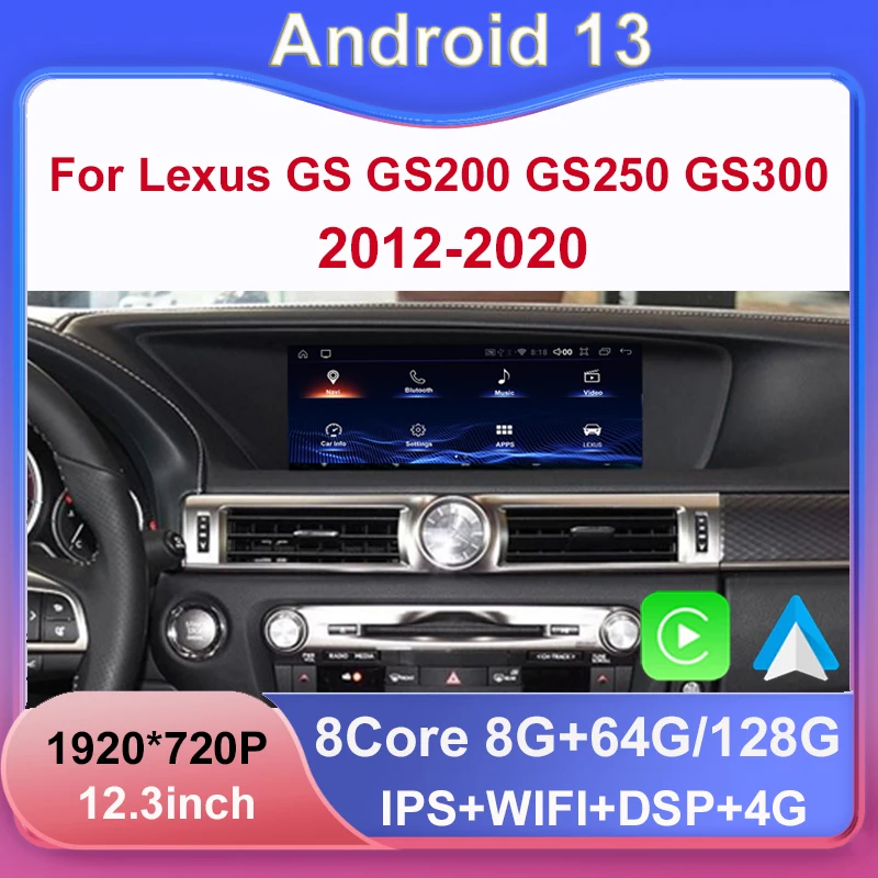 Android 13 8 + 128G беспроводной автомобильный Dvd-плеер для автомобиля Lexus GS 200 250 300 350 450 радио навигация Мультимедиа Стерео
Android 13 8 + 128G беспроводной автомобильный Dvd-плеер для автомобиля Lexus GS 200 250 300 350 450 радио навигация Мультимедиа Стерео