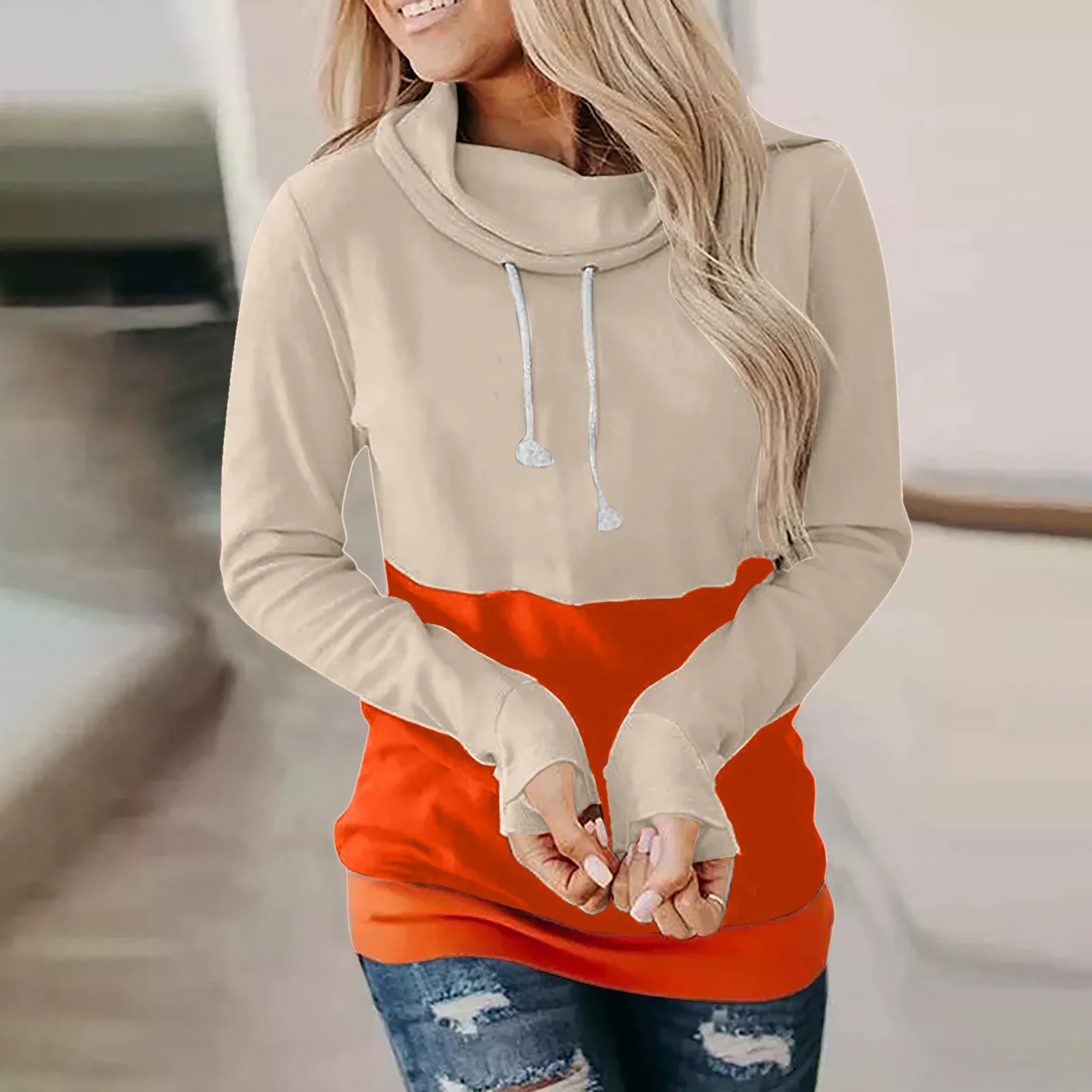 Women's Sweat Jacket Women's Autumn And Winter Fasion Color-Block Striped Loose Sweatshirts Long Sleeve Crewneck Sleeve Pack
Women's Sweat Jacket Women's Autumn And Winter Fasion Color-Block Striped Loose Sweatshirts Long Sleeve Crewneck Sleeve Pack