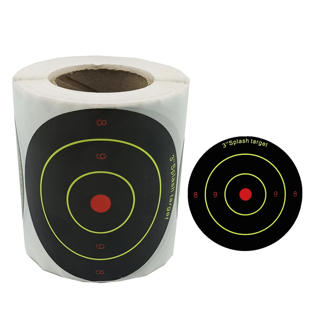 200pcs/Roll Self-Adhesive Splatter Splash Reactive Target Sticker Target Paper Durable Hunting Shooting Practice Equipment
200pcs/Roll Self-Adhesive Splatter Splash Reactive Target Sticker Target Paper Durable Hunting Shooting Practice Equipment