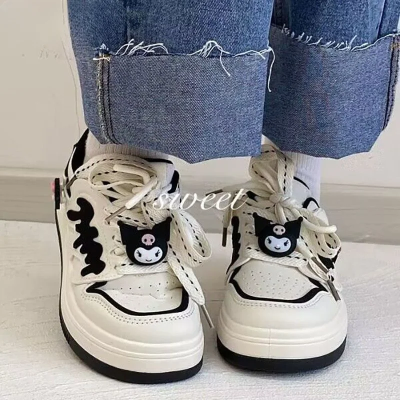 New Sanrios Kuromi cute Anime around the side of a hundred sports board shoes Korean fashion simple small white shoes students
New Sanrios Kuromi cute Anime around the side of a hundred sports board shoes Korean fashion simple small white shoes students