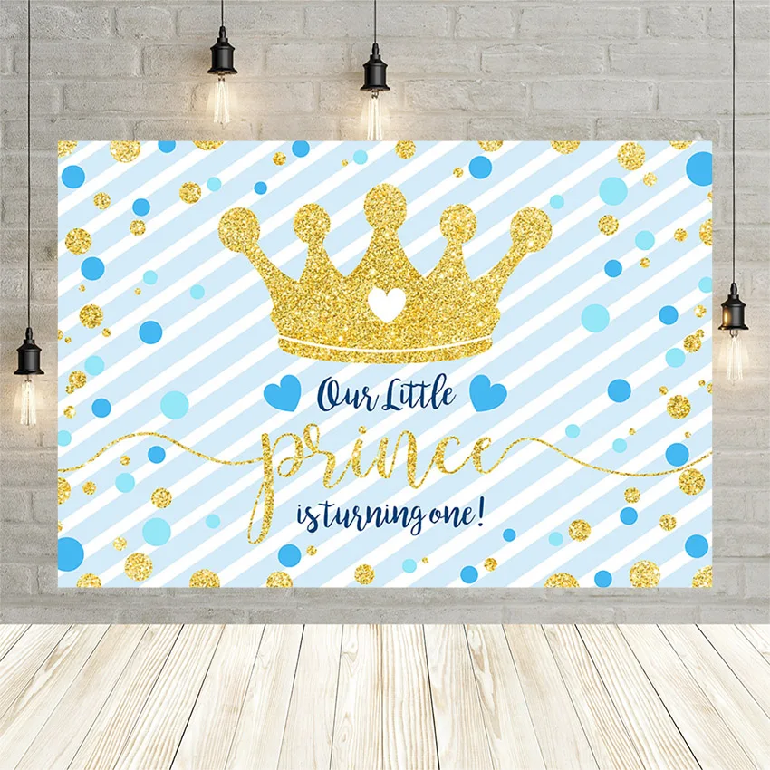 Mehofond Our Little Prince is Turning One Backdrop for Boy Birthday Party Photography Gold Crown Stripe Background Photo Studios
Mehofond Our Little Prince is Turning One Backdrop for Boy Birthday Party Photography Gold Crown Stripe Background Photo Studios