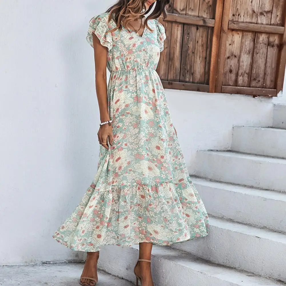 Maxi Dress A-Line Versatile High-Waist Summer Floral Print Beach Chiffon Dress Holiday Dress Streetwear
Maxi Dress A-Line Versatile High-Waist Summer Floral Print Beach Chiffon Dress Holiday Dress Streetwear