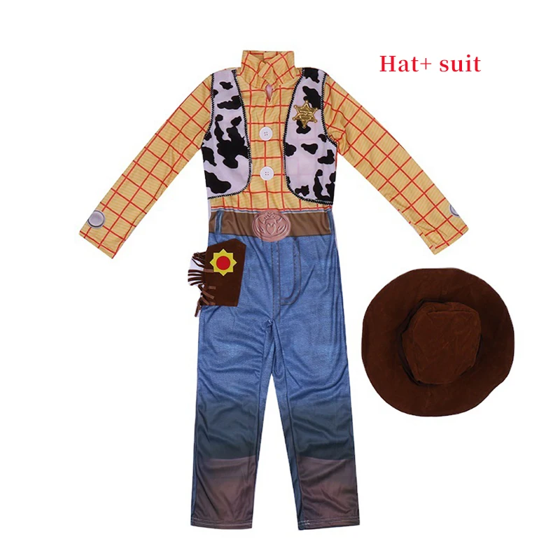 2022 New Children's Cowboy Sheriff Woody Cosplay Costume Hat Badge 3-Piece Boy Carnival Party Halloween Costume 2-8 Years Old
2022 New Children's Cowboy Sheriff Woody Cosplay Costume Hat Badge 3-Piece Boy Carnival Party Halloween Costume 2-8 Years Old