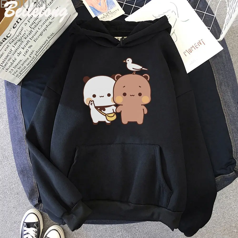 Cartoon Hoodie Panda Print Clothes Ladies Sweatshirt Korean Style Top Long Sleeves Pocket Sweatshirt Simple Design Feeling
Cartoon Hoodie Panda Print Clothes Ladies Sweatshirt Korean Style Top Long Sleeves Pocket Sweatshirt Simple Design Feeling