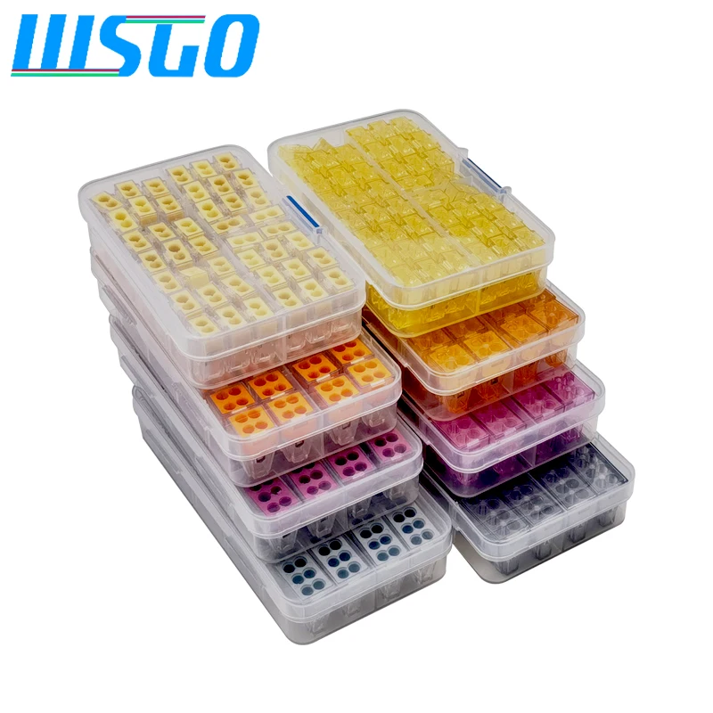 Terminal Compact plug-in cable connector, junction box, furnished wiring connector 0.08-4mm wire diameter 102/104/106/108
Terminal Compact plug-in cable connector, junction box, furnished wiring connector 0.08-4mm wire diameter 102/104/106/108