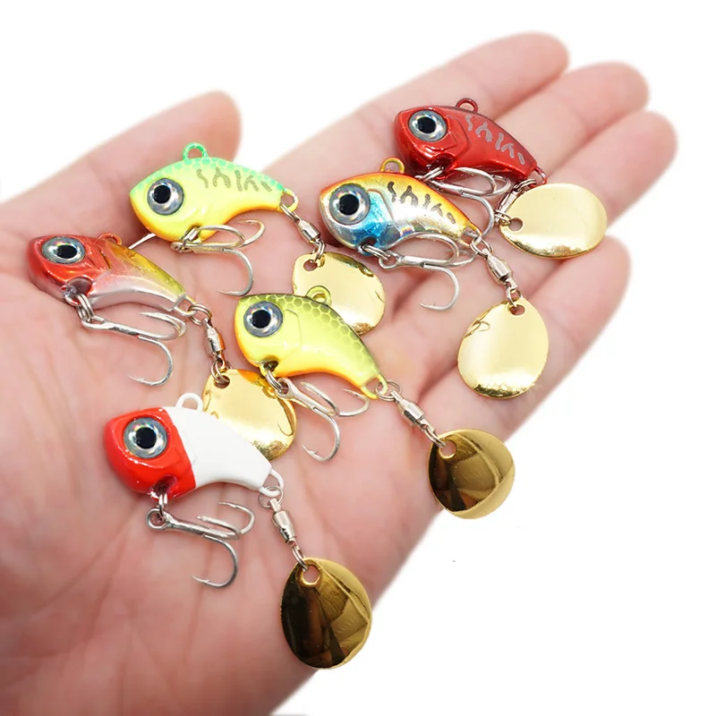 New Arrival 1PCS 5g/7g/10g Metal VIB Fishing Lure Spinner Sinking Rotating Spoon Pin Crankbait Sequins Baits Fishing Tackle
New Arrival 1PCS 5g/7g/10g Metal VIB Fishing Lure Spinner Sinking Rotating Spoon Pin Crankbait Sequins Baits Fishing Tackle