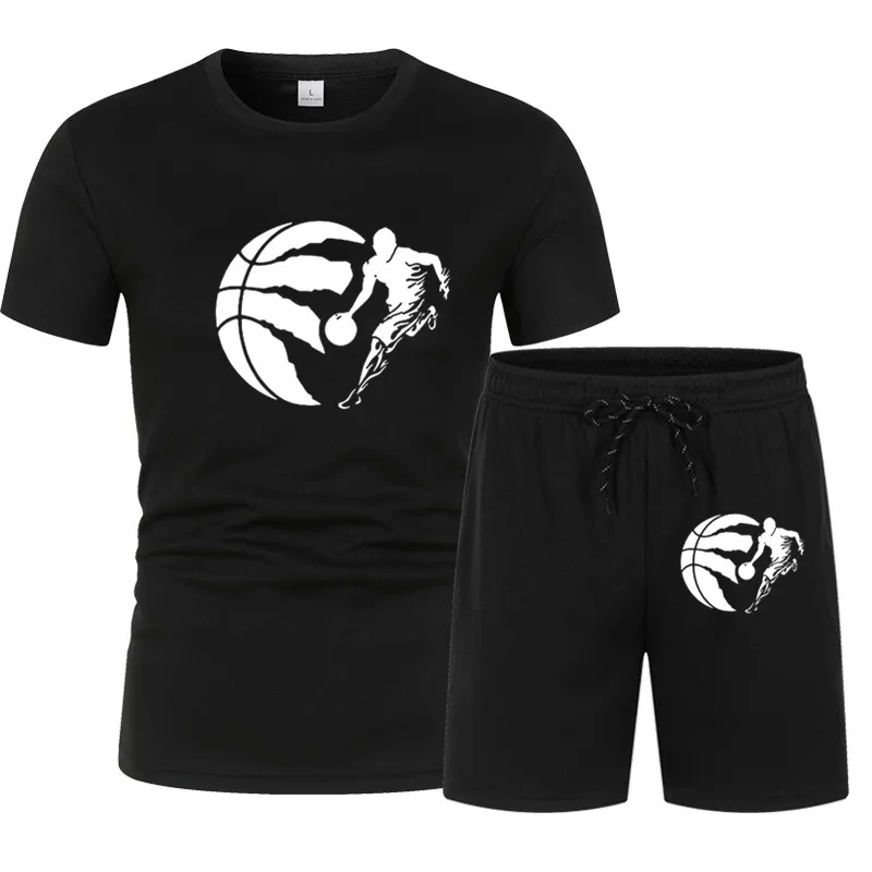 Summer Men's Brand Sportswear Shorts Set Short Sleeve Breathable Grid T-Shirt and Shorts Casualwear Men's Basketball Training
Summer Men's Brand Sportswear Shorts Set Short Sleeve Breathable Grid T-Shirt and Shorts Casualwear Men's Basketball Training