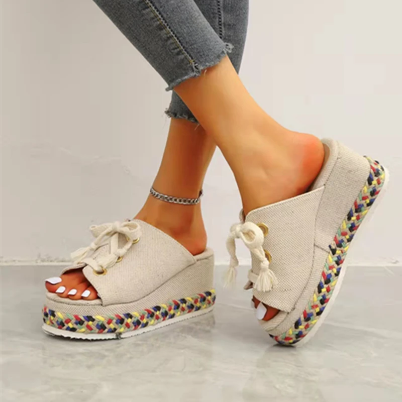 Slippers Women Sandals Platform Sandals Shoes Women Bow 2022 Summer Sandals Slipper Indoor Outdoor Shoes Female
Slippers Women Sandals Platform Sandals Shoes Women Bow 2022 Summer Sandals Slipper Indoor Outdoor Shoes Female