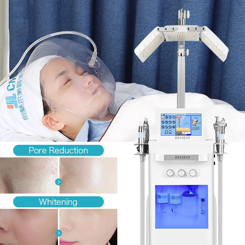 

New 13 in 1 Hydrafacial Machine Skin Revitalization Microdermabrassion Oxygen Facial Spray Diamond Aqua Peel with Pdt Led Light