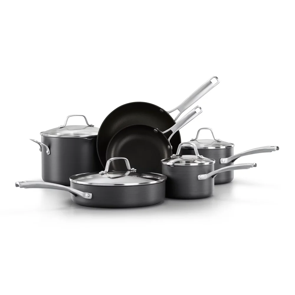 

Calphalon Classic AquaShield Nonstick Cookware, 10-Piece Pots and Pans Set