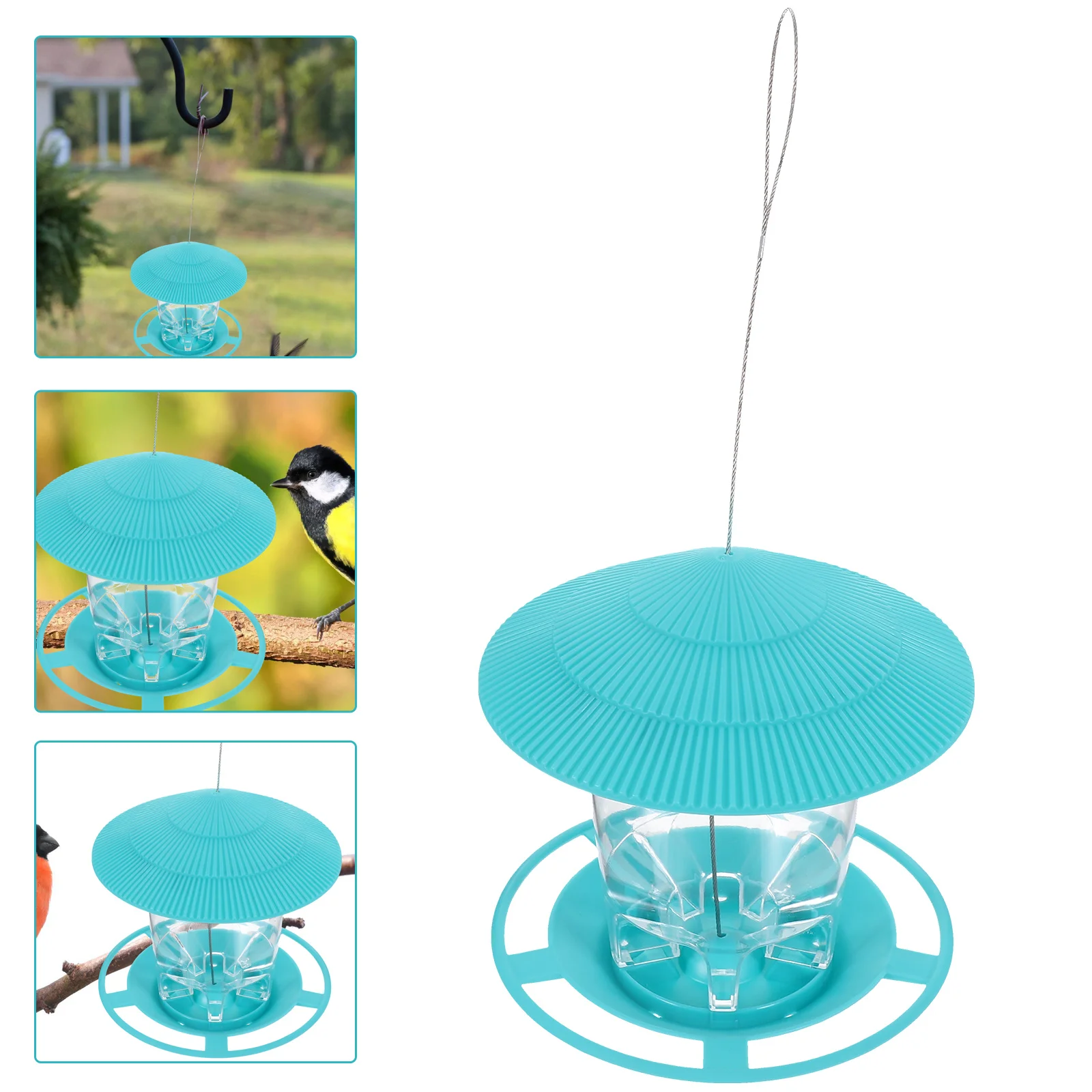 Bird Feeders Garden Plastic Containers Supplies Feeding Tool Squirrel Proof Parrot Metal Cage Shape 
Bird Feeders Garden Plastic Containers Supplies Feeding Tool Squirrel Proof Parrot Metal Cage Shape