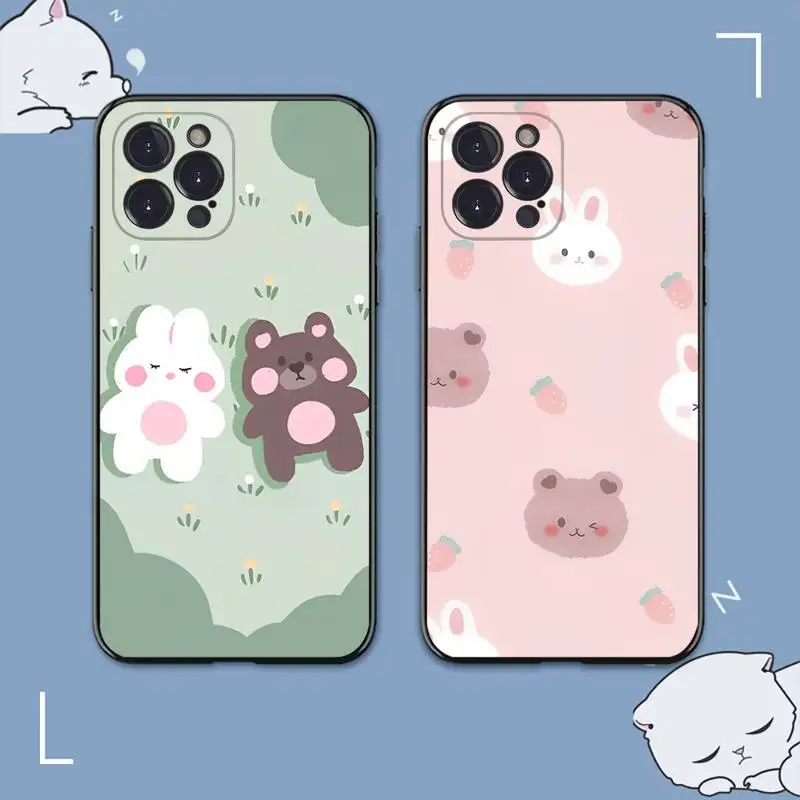 Cartoon Cute Rabbit Bear Phone Case For iPhone 8 7 6 6S Plus X SE 2020 XR XS 14 11 12 13 Mini Pro Max Mobile Case
Cartoon Cute Rabbit Bear Phone Case For iPhone 8 7 6 6S Plus X SE 2020 XR XS 14 11 12 13 Mini Pro Max Mobile Case