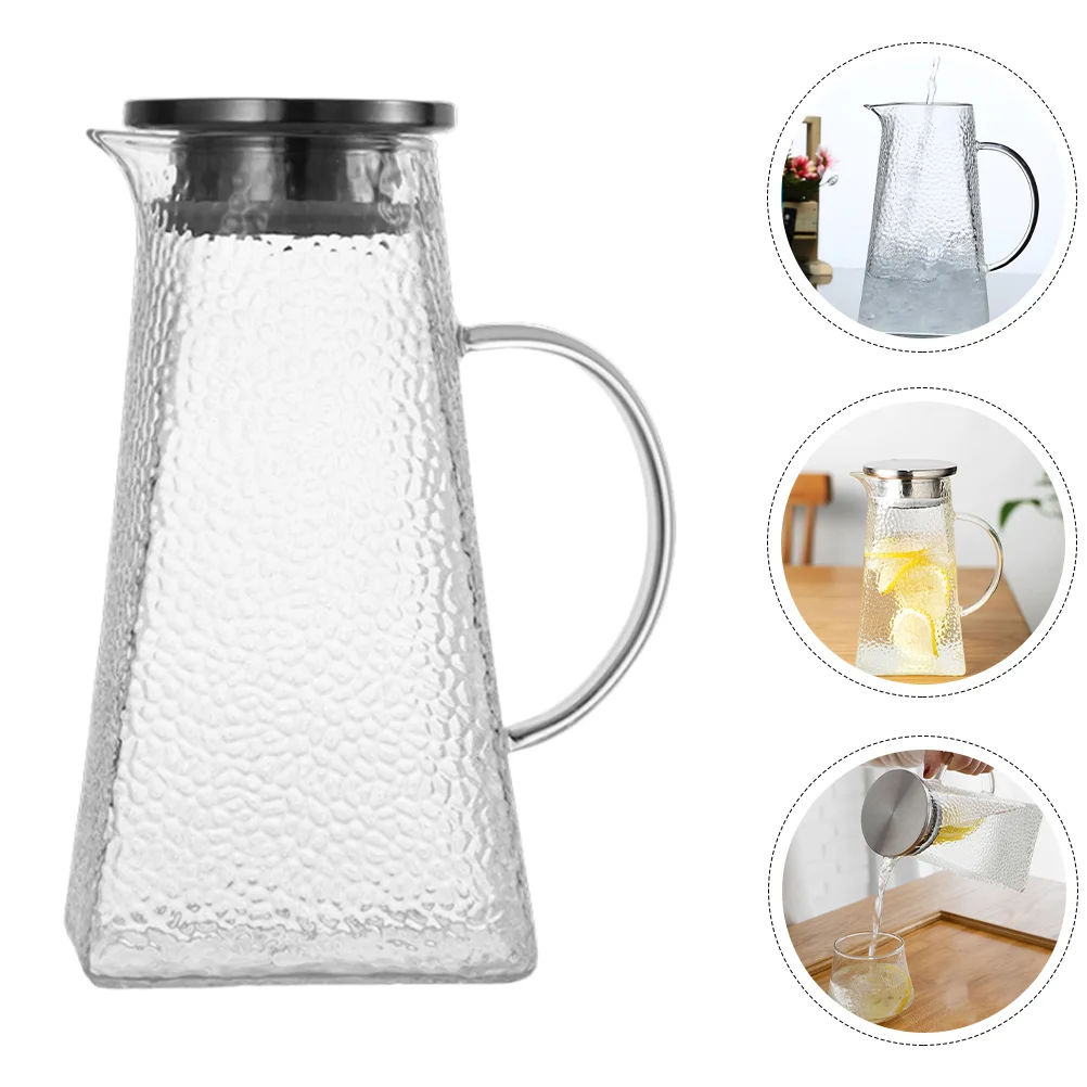 Beverage Pitcher Ice Water Container Household Water Storage Kettle Glass Water Jug 
Beverage Pitcher Ice Water Container Household Water Storage Kettle Glass Water Jug