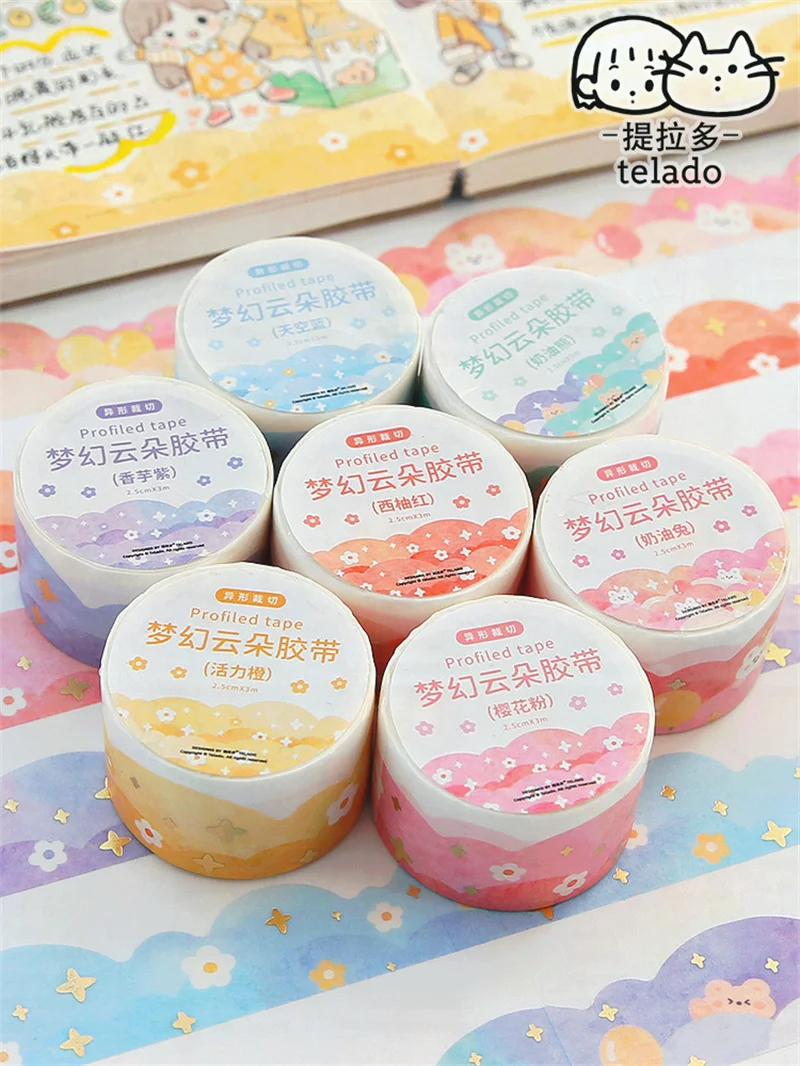 Kawaii Cartoon Childrens Hand Account Tape Cloud Film Dream Sticker Whole Roll Tape Paper Childrens Bedroom Wall Decoration
Kawaii Cartoon Childrens Hand Account Tape Cloud Film Dream Sticker Whole Roll Tape Paper Childrens Bedroom Wall Decoration