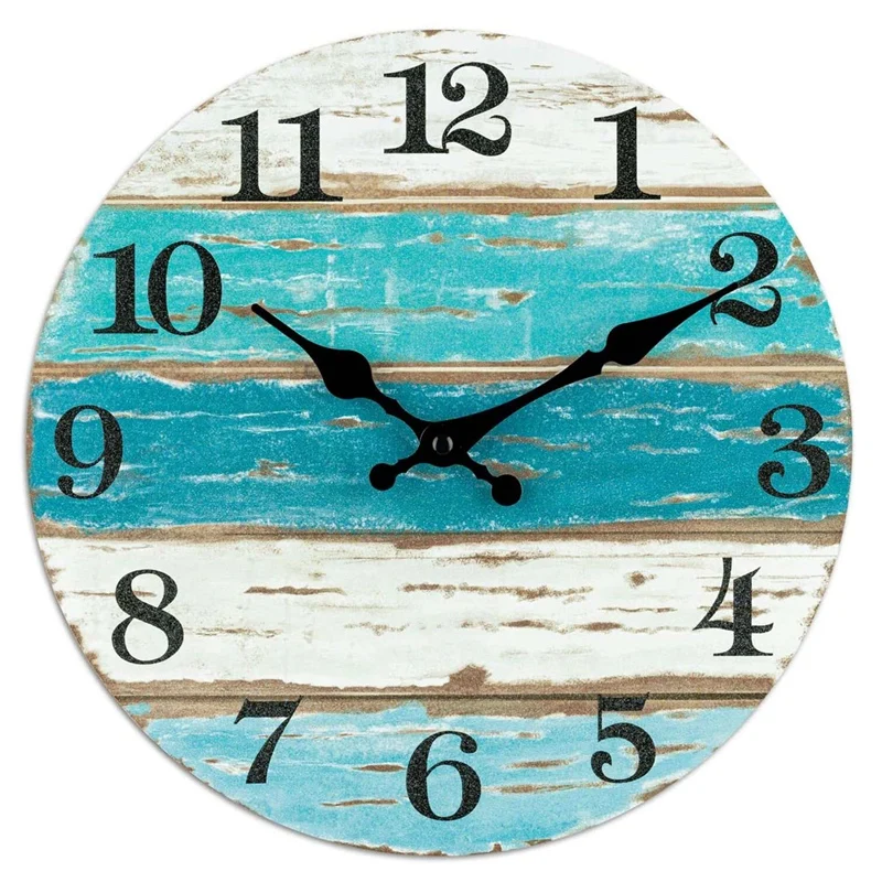 Wall Clock-Beach Themed Blue Wall Clocks Battery Operated Silent Non-Ticking,For Home Kitchen Living Room Office 10 Inch
Wall Clock-Beach Themed Blue Wall Clocks Battery Operated Silent Non-Ticking,For Home Kitchen Living Room Office 10 Inch