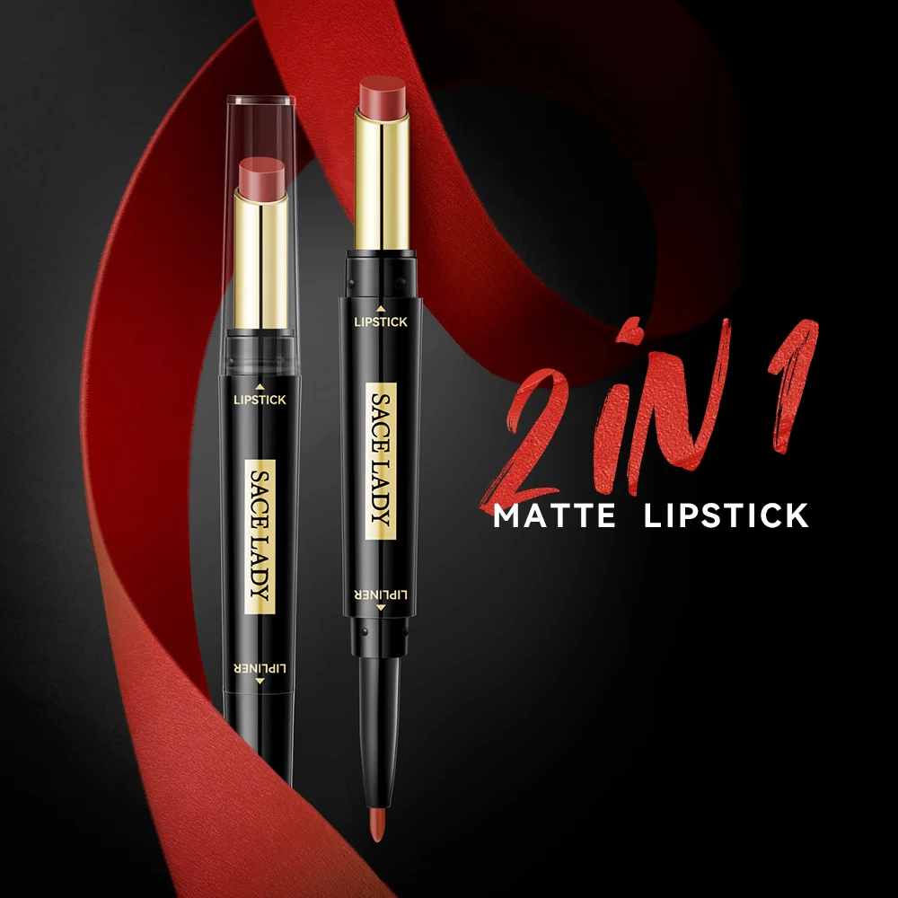 2 IN 1 Lip Liner Waterproof Matte Lipstick Pencil Contour Tint Sexy Red Matte Long Lasting Moisturizer Lipliner Cosmetics
2 IN 1 Lip Liner Waterproof Matte Lipstick Pencil Contour Tint Sexy Red Matte Long Lasting Moisturizer Lipliner Cosmetics