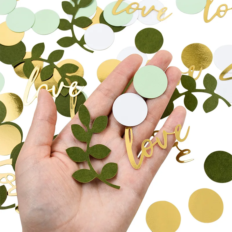 10g/Bag Baby Love Leaves Round Decorative Paper Confetti Table Scatter Baby Shower Birthday Wedding Confetti Decoration Supplies
10g/Bag Baby Love Leaves Round Decorative Paper Confetti Table Scatter Baby Shower Birthday Wedding Confetti Decoration Supplies