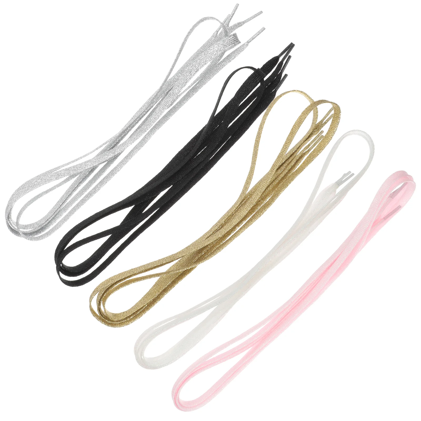 5 Pairs Glitter Shoelaces Household Strappy Flats Multifunction Tie Polyester Colorful Elastic
5 Pairs Glitter Shoelaces Household Strappy Flats Multifunction Tie Polyester Colorful Elastic