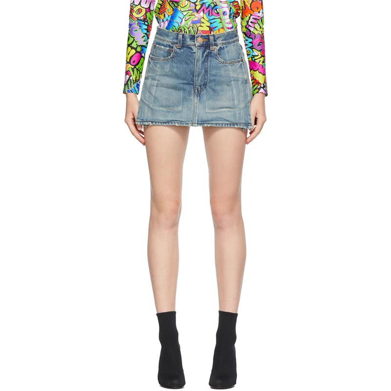 High Quality Summer New Retro Denim High Waist Sexy Skirt 2022 Women's Fashion High Street Washed Denim A-Line Short Skirt Blue
High Quality Summer New Retro Denim High Waist Sexy Skirt 2022 Women's Fashion High Street Washed Denim A-Line Short Skirt Blue