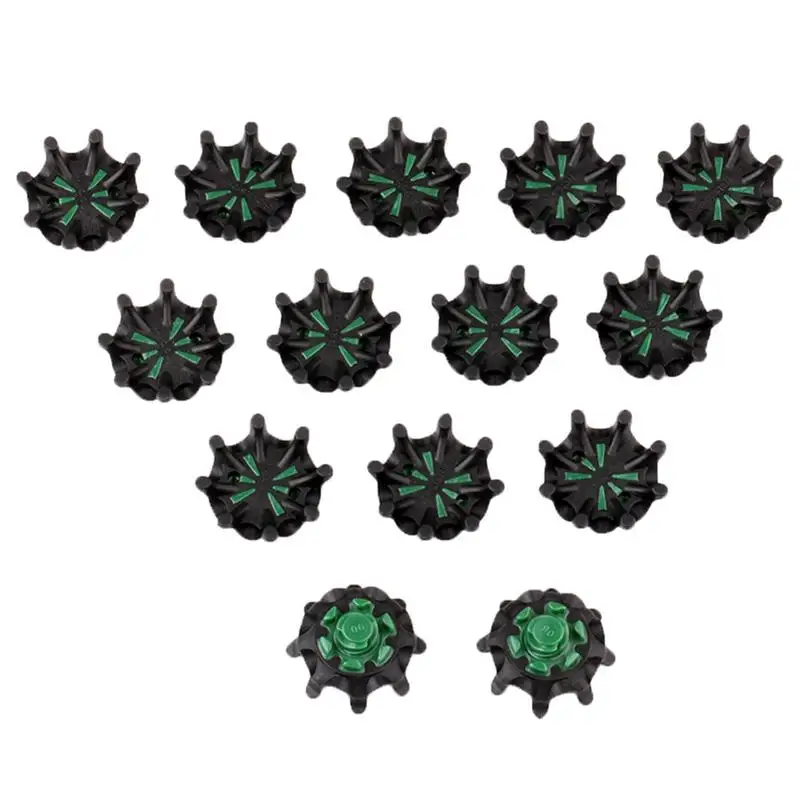 14Pcs Golf Shoes Soft Spikes Pins 1/4 Turn Fast Twist Shoe Spikes Replacement Set Golf Training Aids 
14Pcs Golf Shoes Soft Spikes Pins 1/4 Turn Fast Twist Shoe Spikes Replacement Set Golf Training Aids