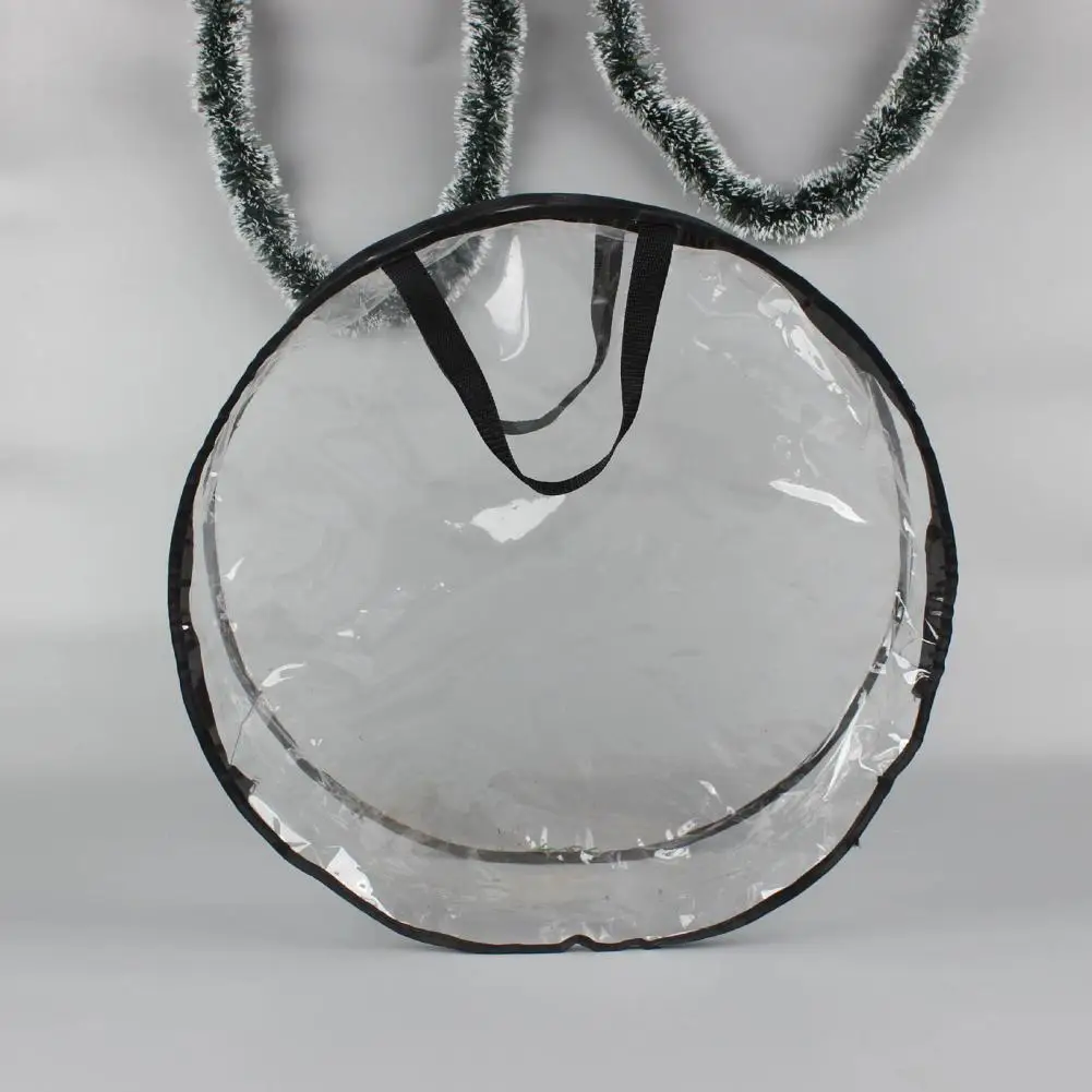 Practical Xmas Garland Bag Round Wreath Organizer Bag Large Capacity Clear Xmas Ring Wreath Storage Bag Dust-proof
Practical Xmas Garland Bag Round Wreath Organizer Bag Large Capacity Clear Xmas Ring Wreath Storage Bag Dust-proof