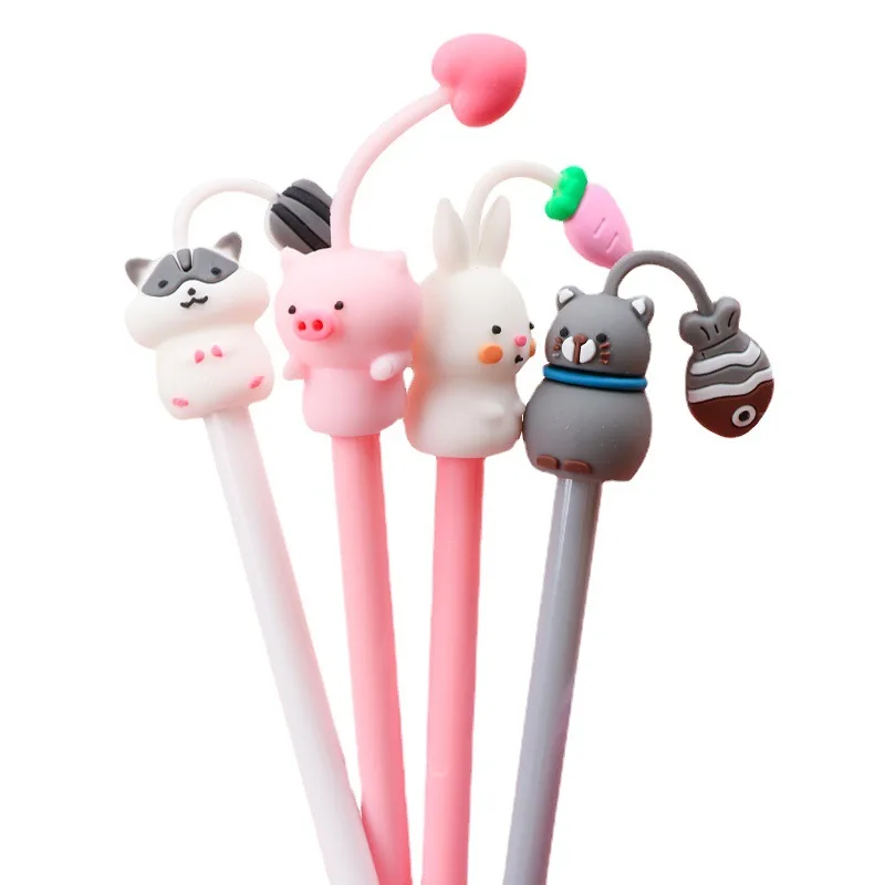 Novelty Rabbit Cat Hamster Pig Animal Gel Pen 0.5mm Ink Cute Kawaii Cartoon Pens for Writing Exam Signing School Supplies Gift
Novelty Rabbit Cat Hamster Pig Animal Gel Pen 0.5mm Ink Cute Kawaii Cartoon Pens for Writing Exam Signing School Supplies Gift