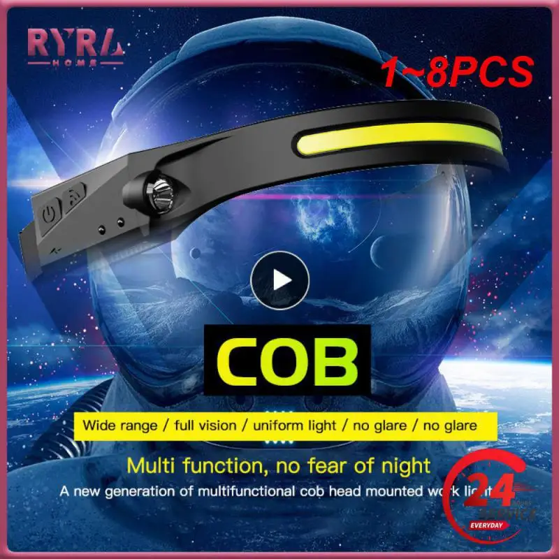 Индукционный налобный фонарь, Головной фонарь для кемпинга, USB-зарядка, работает от встроенной батареи, 1-8 шт.
Индукционный налобный фонарь, Головной фонарь для кемпинга, USB-зарядка, работает от встроенной батареи, 1-8 шт.