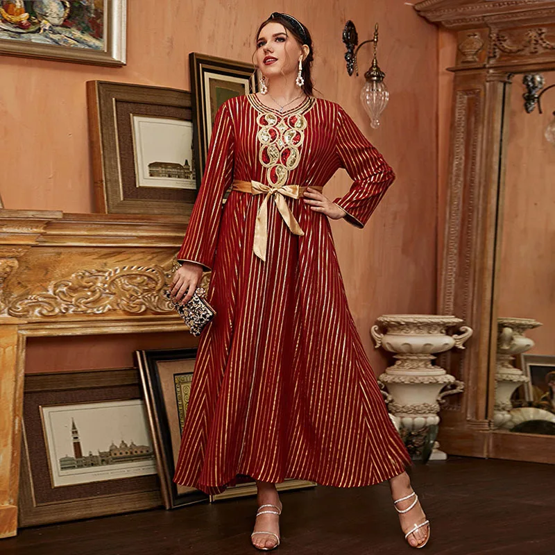 Women's Plus Size Large Maxi Dresses Chic Elegant 2023 Long Sleeve Female Muslim Abaya Kaftan Evening Party Festival Clothing
Women's Plus Size Large Maxi Dresses Chic Elegant 2023 Long Sleeve Female Muslim Abaya Kaftan Evening Party Festival Clothing