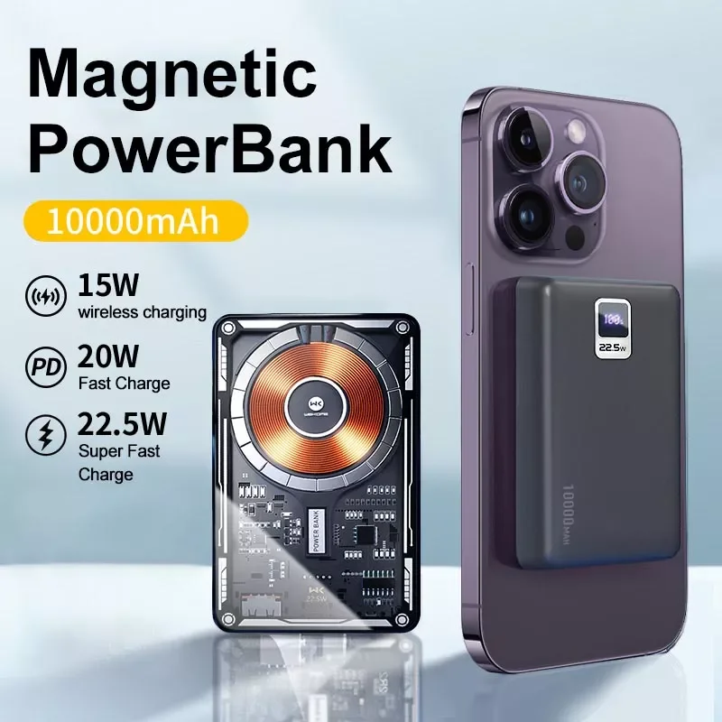 NEW2023 WEKOME Power Bank Magnetic Wireless PD 20W Fast Charge 10000mAh Transparent Cover Plate USB Portable Source for iPhone14
NEW2023 WEKOME Power Bank Magnetic Wireless PD 20W Fast Charge 10000mAh Transparent Cover Plate USB Portable Source for iPhone14