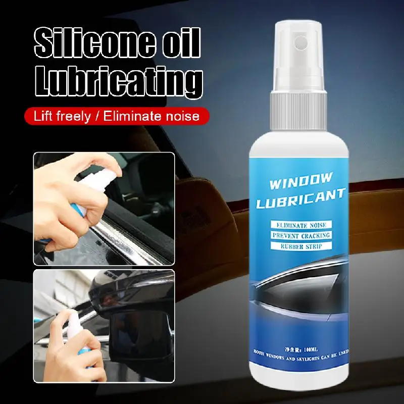 100ml Window Lubricating Oil Rubber Sealing Strip Window Lift Lubricating Oil Spray Noise Reduction Window Car Maintain Parts
100ml Window Lubricating Oil Rubber Sealing Strip Window Lift Lubricating Oil Spray Noise Reduction Window Car Maintain Parts