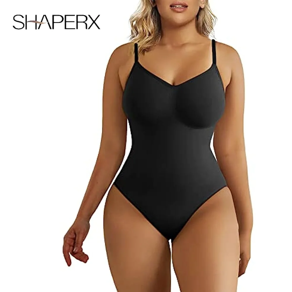 Корректирующее боди SHAPERX для женщин, Корректирующее белье для живота, бесшовные скульптурные стринги, Корректирующее белье, майка 
Корректирующее боди SHAPERX для женщин, Корректирующее белье для живота, бесшовные скульптурные стринги, Корректирующее белье, майка