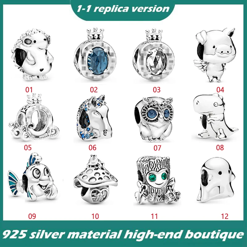 Sterling Silver Pendant Beads show feminine charm, suitable for the original Pandora,Crown series Zircon beads Animal beads
Sterling Silver Pendant Beads show feminine charm, suitable for the original Pandora,Crown series Zircon beads Animal beads