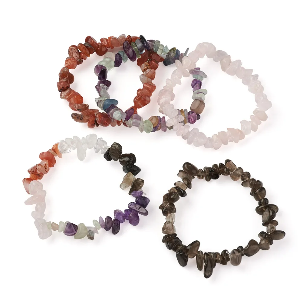 5Pcs Mix Natural Stone Chip Beads Stretch Bracelets Irregular Carnelian Amethyst Crystal Beads Bracelets for Women Jewelry Gifts
5Pcs Mix Natural Stone Chip Beads Stretch Bracelets Irregular Carnelian Amethyst Crystal Beads Bracelets for Women Jewelry Gifts