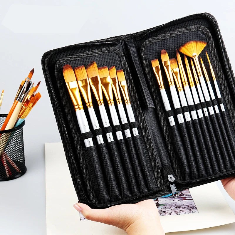 Rod 15 Pc Gouache Cloth Portable Acrylic Art Oil Birch Multifunctional Brush Supplies Watercolor Set Brush Nylon Hairy Brush Bag
Rod 15 Pc Gouache Cloth Portable Acrylic Art Oil Birch Multifunctional Brush Supplies Watercolor Set Brush Nylon Hairy Brush Bag