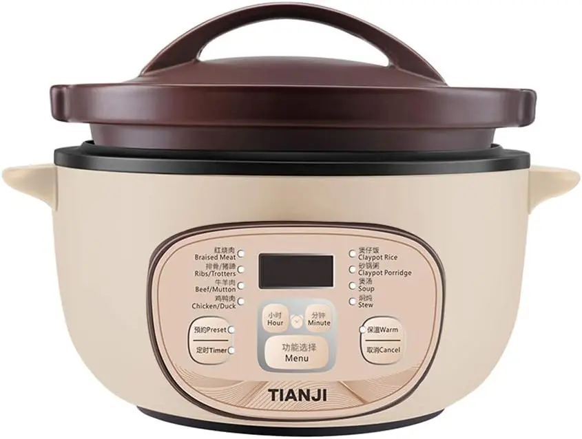 Clay Pot Slow Cooker for Claypot Rice and Casserole Porridge, Ceramic Casserole Cooking Pot with Unglazed Porcelain, Suitable fo
Clay Pot Slow Cooker for Claypot Rice and Casserole Porridge, Ceramic Casserole Cooking Pot with Unglazed Porcelain, Suitable fo