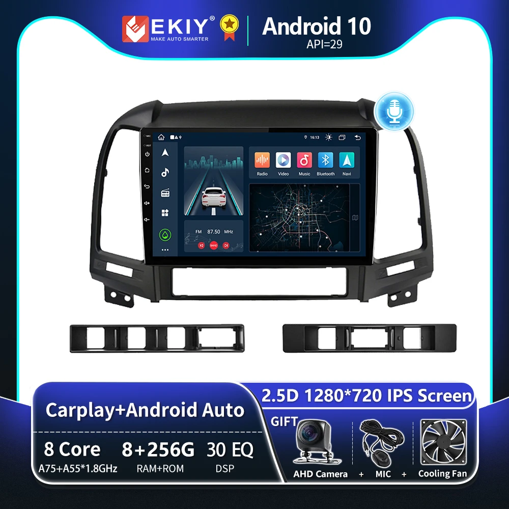 EKIY T8 8G 256G для Hyundai Santa Fe 2 2006 2007 2008 2009 2010 2011 2012 Автомобильный радиоприемник Мультимедийная система Магнитофон Навигация GPS Стерео Авто Android Carplay ...
EKIY T8 8G 256G для Hyundai Santa Fe 2 2006 2007 2008 2009 2010 2011 2012 Автомобильный радиоприемник Мультимедийная система Магнитофон Навигация GPS Стерео Авто Android Carplay ...