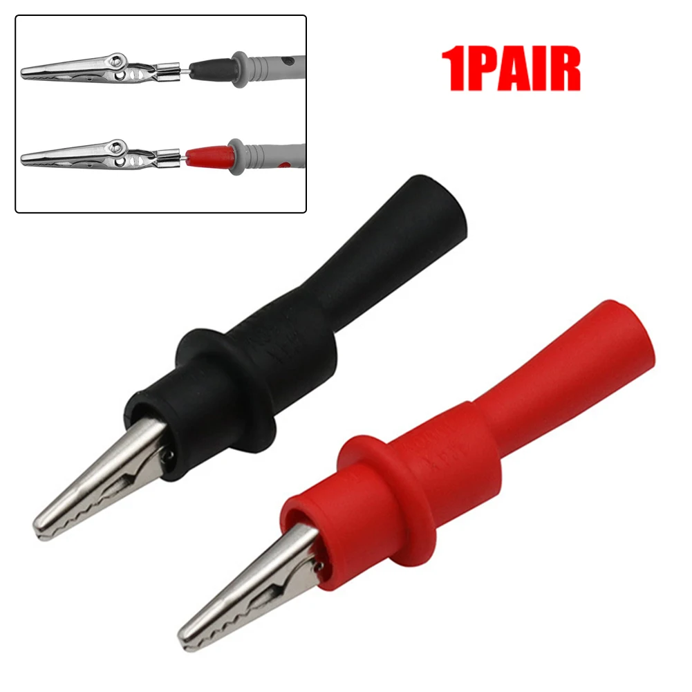 1 Pair Alligator Crocodile Test Clip For AC DC 10A 1000V Multi-Meter Tester Probe Wire Tips Test Clamp
1 Pair Alligator Crocodile Test Clip For AC DC 10A 1000V Multi-Meter Tester Probe Wire Tips Test Clamp