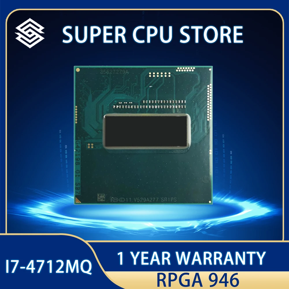 Intel Core i7-4712MQ i7 4712MQ SR1PS CPU Processor 6M 37W Socket G3 2.3 GHz Quad-Core Eight-Thread / rPGA946B
Intel Core i7-4712MQ i7 4712MQ SR1PS CPU Processor 6M 37W Socket G3 2.3 GHz Quad-Core Eight-Thread / rPGA946B