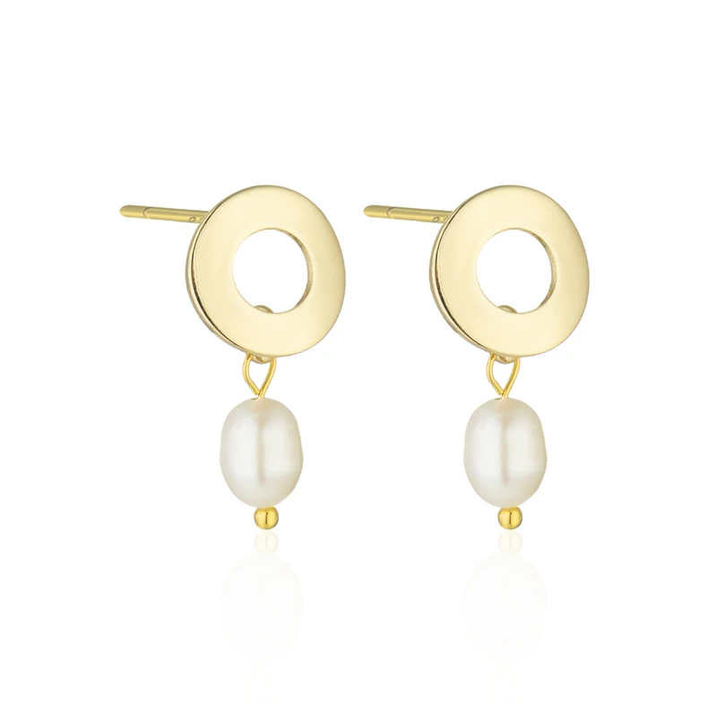 SIPENGJEL Fashion Natural Freshwater Pearl Drop Earrings Geometric Round Glossy Metal Ear Stud Earrings for Women Jewelry Gift
SIPENGJEL Fashion Natural Freshwater Pearl Drop Earrings Geometric Round Glossy Metal Ear Stud Earrings for Women Jewelry Gift