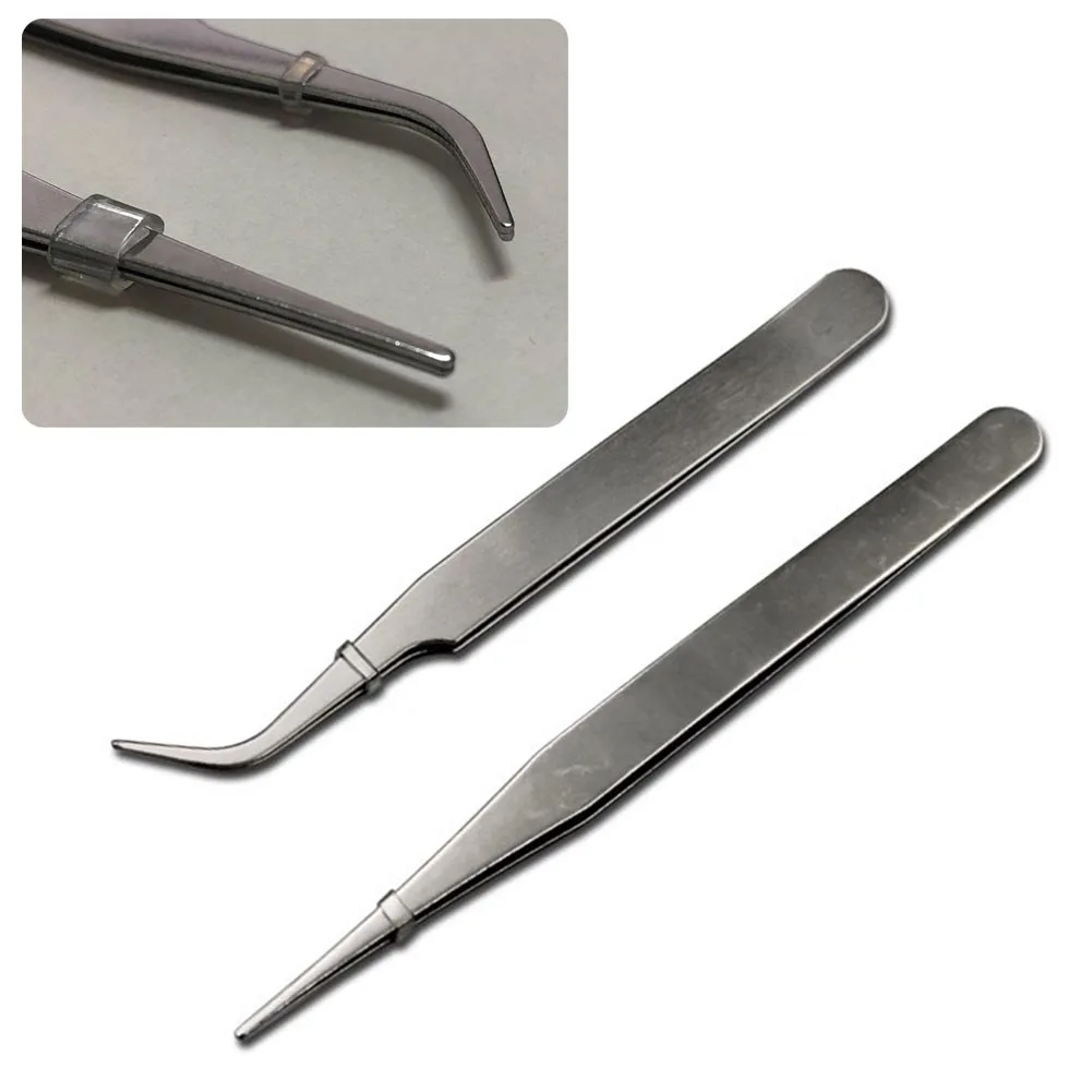 2pcs Precision Stainless Steel Tweezers Electronics Industrial Tweezers Anti-static Curved Straight Tip Dismantling Repair Tool
2pcs Precision Stainless Steel Tweezers Electronics Industrial Tweezers Anti-static Curved Straight Tip Dismantling Repair Tool