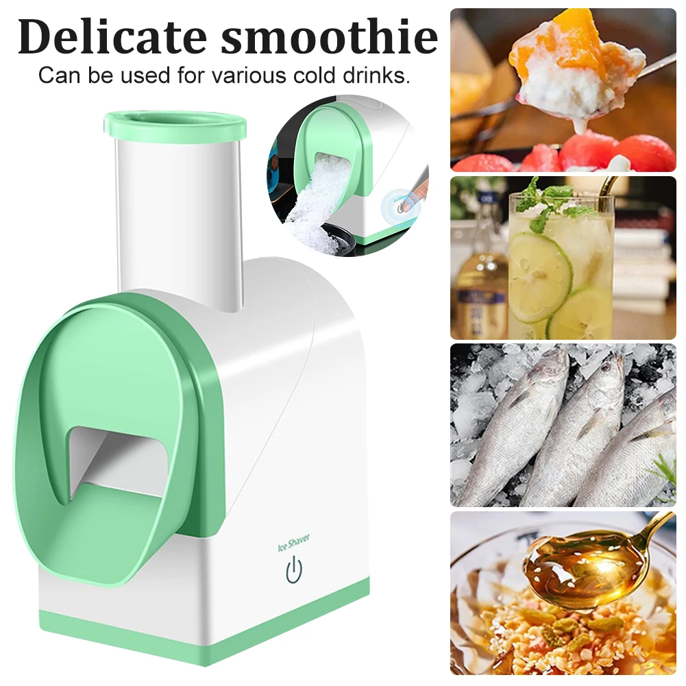 Wireless Electric ice shaver Homemade Slush Snow Ice Crusher Shaving Machine USB Rechargeable for Home Cafe Restaurant Club
Wireless Electric ice shaver Homemade Slush Snow Ice Crusher Shaving Machine USB Rechargeable for Home Cafe Restaurant Club