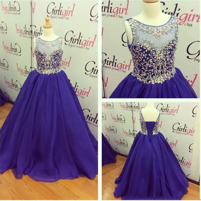 New Girls Pageant Dresses Royal Blue Lace Up Back Jewel Neck Real Pictures Beading Little Girls Prom Gowns Pageant Dress
New Girls Pageant Dresses Royal Blue Lace Up Back Jewel Neck Real Pictures Beading Little Girls Prom Gowns Pageant Dress