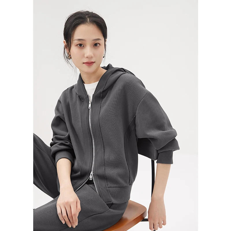 Свободный спортивный комплект из 2 предметов с капюшоном, Женская Осенняя куртка на молнии с капюшоном, верхняя одежда, спортивные штаны, брюки-карго, костюм, женский спортивный костюм
Свободный спортивный комплект из 2 предметов с капюшоном, Женская Осенняя куртка на молнии с капюшоном, верхняя одежда, спортивные штаны, брюки-карго, костюм, женский спортивный костюм