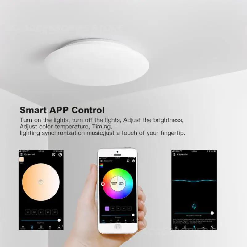 28w Dual Mode Ceiling Lamp Remote Control 90-240vac For Living Room Decoration Bedroom Ceiling Light Tuya Wifi Led Voice Control
28w Dual Mode Ceiling Lamp Remote Control 90-240vac For Living Room Decoration Bedroom Ceiling Light Tuya Wifi Led Voice Control