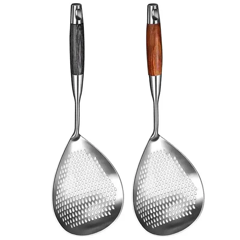 Металлическое ситечко с крючком, противоскользящая деревянная ручка, нержавеющая шлицевая ложка для слива, жарки, приготовления пищи
Металлическое ситечко с крючком, противоскользящая деревянная ручка, нержавеющая шлицевая ложка для слива, жарки, приготовления пищи
