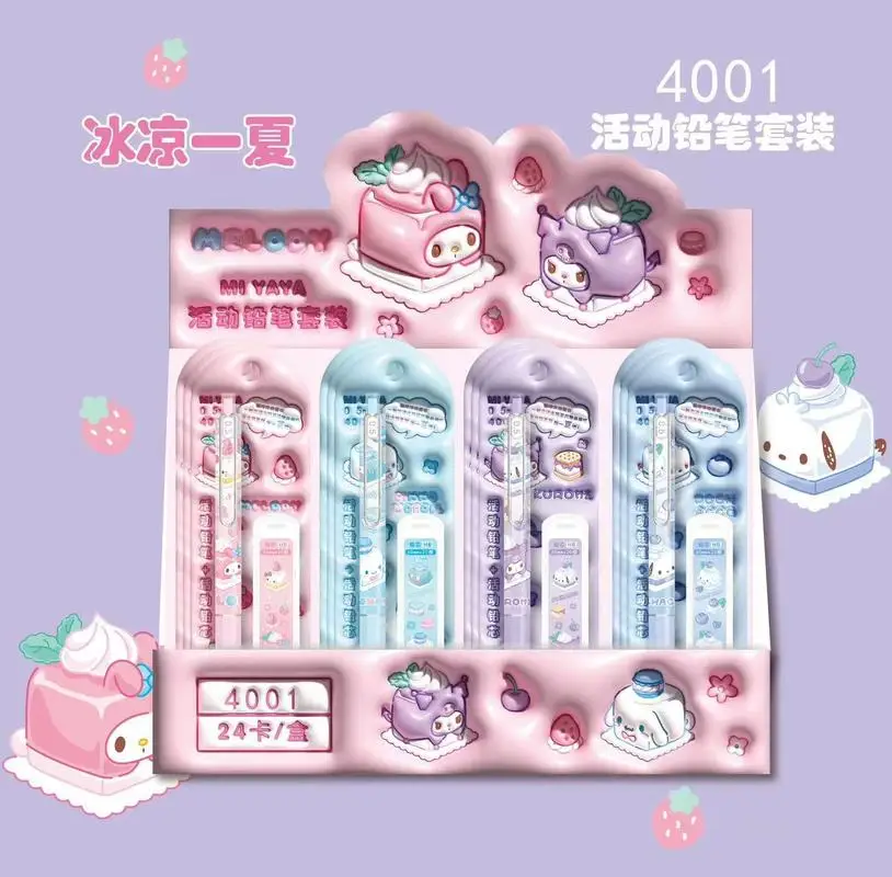 Новинка, карандаш русалки Sanrio 0,5, 4/24 шт., набор мультяшных автоматических фотокарандашей с металлическим зажимом, оптовая продажа
Новинка, карандаш русалки Sanrio 0,5, 4/24 шт., набор мультяшных автоматических фотокарандашей с металлическим зажимом, оптовая продажа