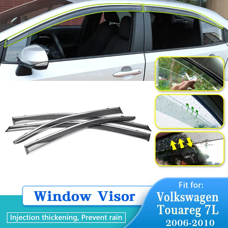 Дефлектор от дождя для Volkswagen VW Touareg 7L 2006 2007 2008 2009 2010 автомобильный козырек от дождя Chuvento Botaguas Windabweiser 4x
Дефлектор от дождя для Volkswagen VW Touareg 7L 2006 2007 2008 2009 2010 автомобильный козырек от дождя Chuvento Botaguas Windabweiser 4x